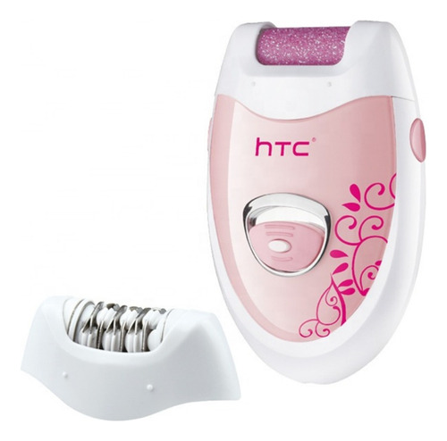 Depiladora Removedora Callos Htc Corporal 2 En 1 Inalambrica Color Rosa