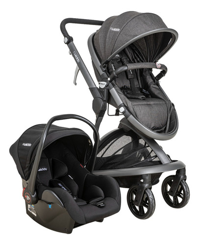 Carrinho De Bebê Quantum Kiddo Preto Tamanho Único