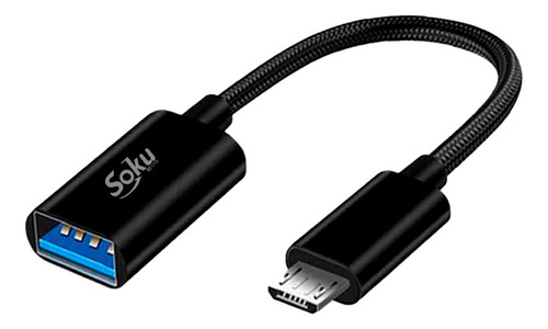 Cable Otg Datos V8 Micro Usb Macho A Usb 3.0 Hembra