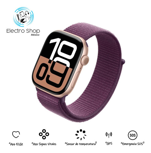 Apple Watch Series 10 Gps Caja 46mm Aluminio Color Oro Rosa