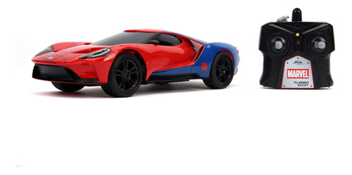 Jada Toys Spider-man  Ford Gt 1:16 Coches De Control De Rad.