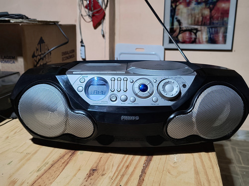 Rádio Philips Az2055 Funcionando Preto (Usado)
