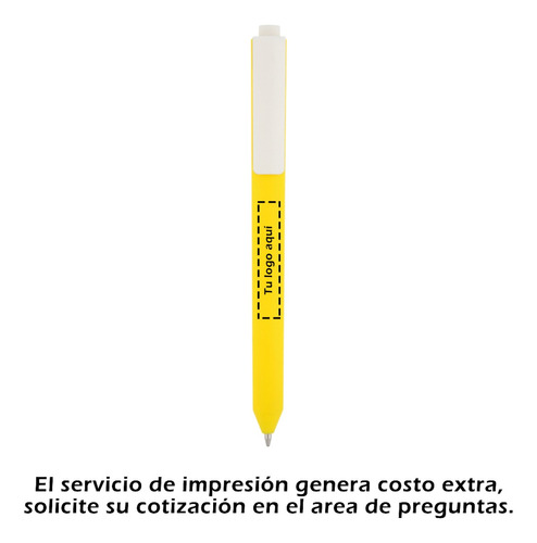 Paquete 10 Bolígrafo De Plástico De Color Sólido
