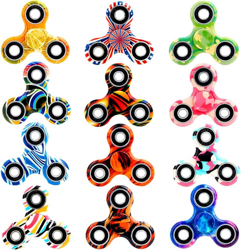 Paquete De 12 Juguetes Fidget Spinner, Finger Spinner Fidget