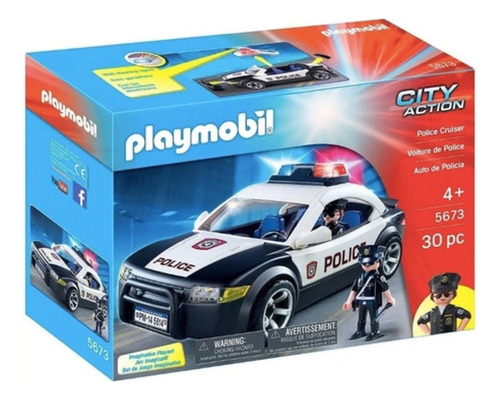 Playmobil Policia Auto Patrullero Luces Sonido Palermo Znort