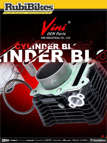 Cilindro Para Cb 150cc Completo De Aluminio. Vini