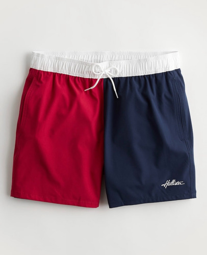 Short De Baño Varios Modelos, Lisos Hollister Consulte Stock