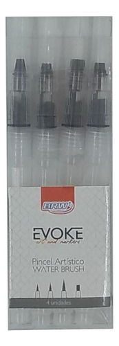 Pincel Artístico Brw Evoke Water Brush Bp0300 4 Unidades