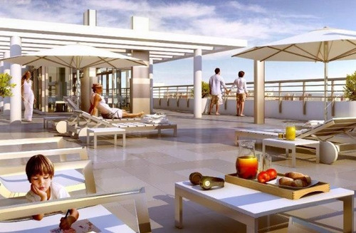 Oviedo Casi Av. Italia . Piso 13. Al Norte. 2 Dorm, 1 Baño. Cocina Integrada Con Terraza.2 Garajes Y Tasas Y Conexiones Incluidas Barbacoa Vig. 24hs. Vista Despejada Al Norte Soleado.