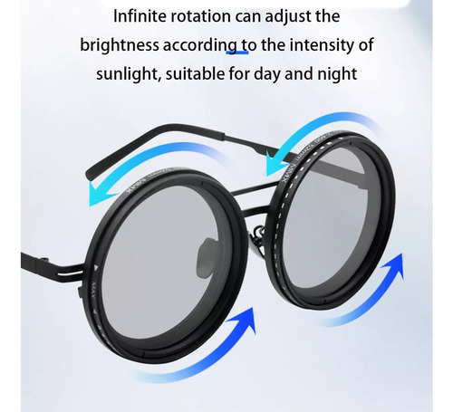 Gafas De Sol Polarizadas Redondeadas Con Tinte Ajustable A