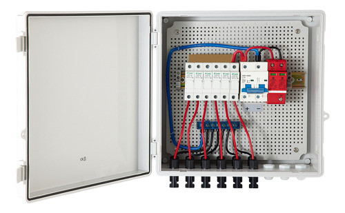 Vevor Caja Combinadora Fotovoltaica 2 Polos 6 Circuitos