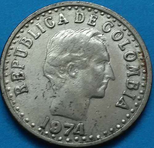 Colombia Moneda 20 Centavos 1974