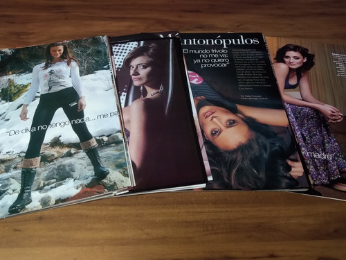 Monica Antonopulos * Lote 100 Paginas Revistas Clippings