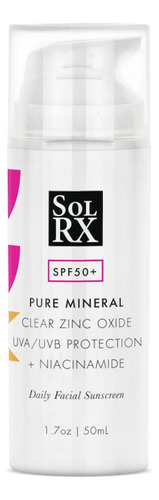 Solrx Pure Mineral Spf 50+ - Protector Solar Facial De Oxido