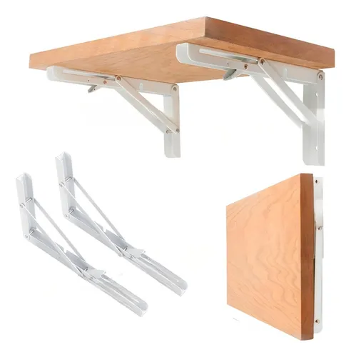 comprar Set2 Escuadras Abatibles Metálicas Repisa 400x215mm Soporte