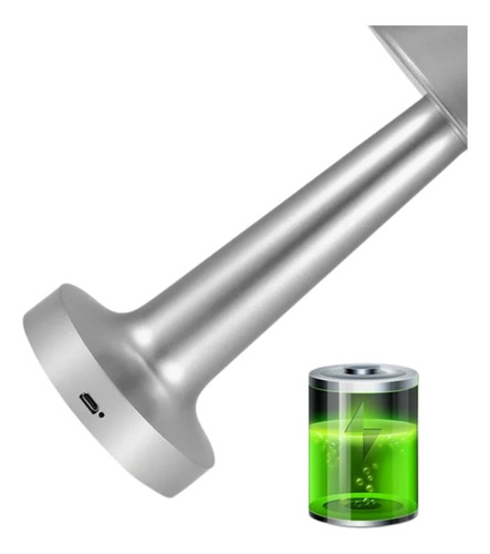 Lampara Led Recargable Mesa Moderna Switch Tactil Metalica