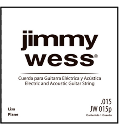 12 Cuerdas Jimmy Wess 2a Acústica Ó Eléctrica .015 Jw-015p