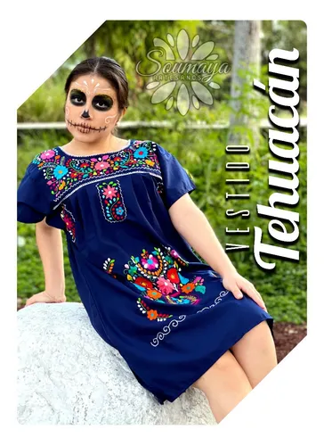 Vestido Dama Bordado Artesanal Para Fiesta De Día en venta en Puebla Puebla por sólo $ Mexico Vestido Dama Bordado Artesanal Para Fiesta De Día en venta en Puebla Puebla por sólo $ Mexico