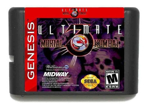 Jogo De Mega Drive, Ultimate Mortal Kombat 3, Sega