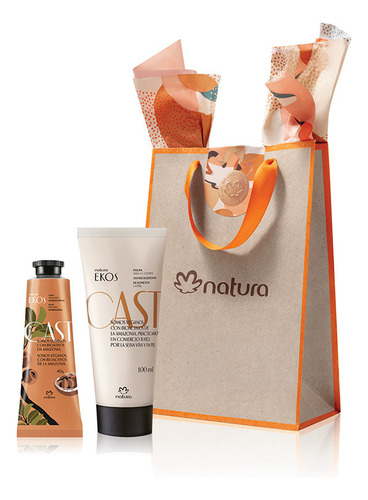 Natura Ekos Castaña Pulpa Corporal 100 Ml + Manos 40g. Castaña