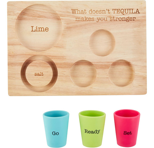 Conjunto De Tequila De Pastel De Barro, Tablero 7 X 10 | Dis