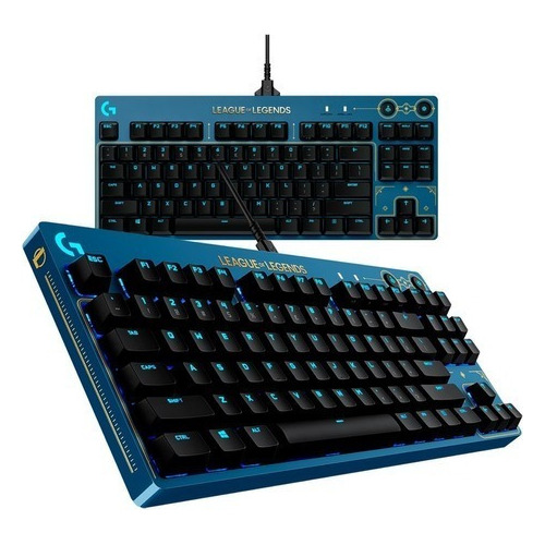 Teclado Gamer Logitech Pro X League Of Legends Lol Gx Brown