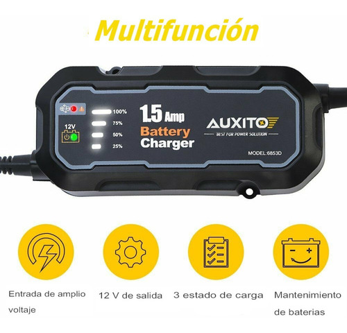 Cargador Mantenedor Inteligente De Baterías 12v Para Carro