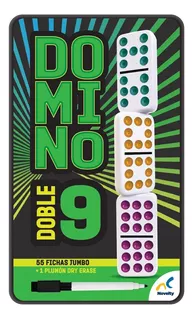 Juego De Mesa Novelty Domino Doble 9 Con 55 Fichas