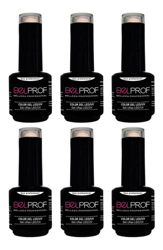 Esmalte Semipermanente Uñas Color Gel Led Uv Belprof X6