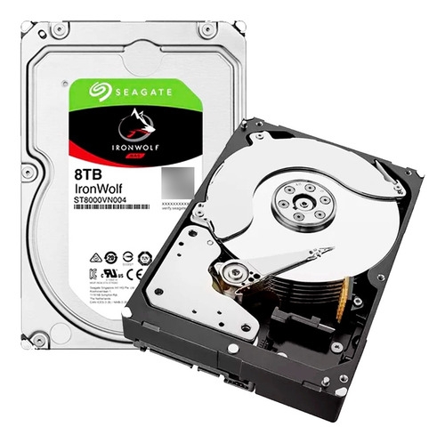 Disco Duro 8tb Seagate Ironwolf Sata 3.5 7200 Rpm Red Nas