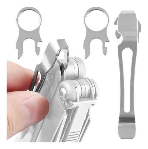 [paquete De 2] Clip De Bolsillo Leatherman + Anillo De ...