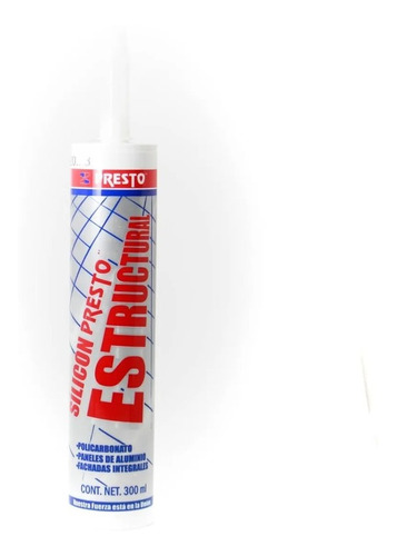 Presto 1 Pz Silicon Trans. Estructural P/policarb 300ml