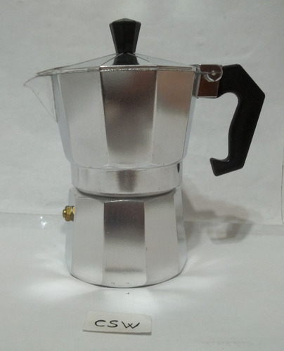 Imagen 1 de 5 de Cafetera Greca Expreso 3 Tazas Aluminio Hogar Cocina