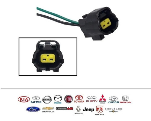 Imagen 1 de 1 de Conector Sensor Oxigeno Chevrolet Optra 2 Pines