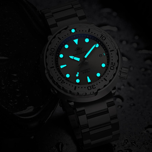 Addiesdive Reloj De Buceo De Acero Completo Para Hombre Relo