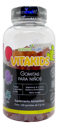 Vitakids 120 Gomitas Para Niños Mango Natural Health