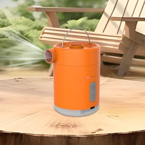 Bomba De Aire Eléctrica Para Inflar Y Desinflar Con Naranja
