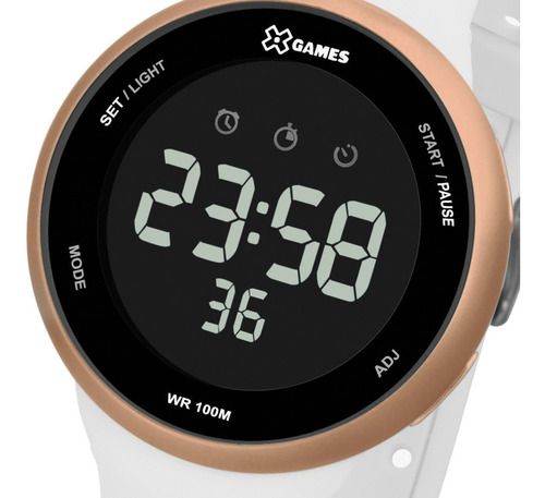 Relógio Feminino Masculino Xgames Digital Rosê Xfppd059 Pxbx