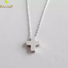 Collares Con Colgante De Cruz Para Mujer, Joyería De Plata D