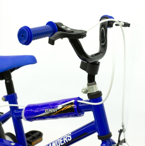Imagen 4 de 10 de Bicicleta Para Niño Color Azul Rodado 12 Randers
