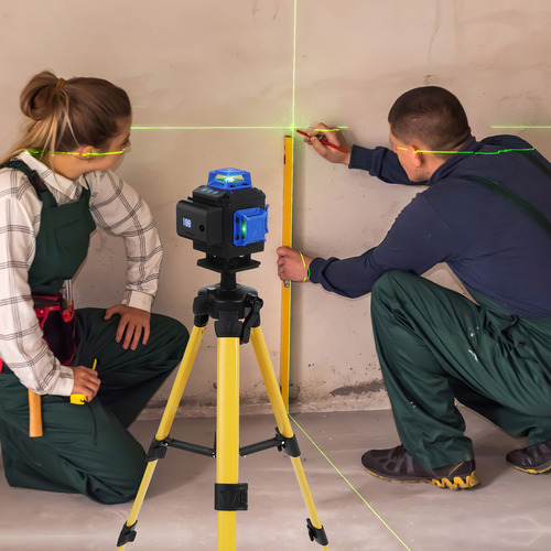 Kit Nivel Láser 4d 16 Líneas Autonivelante Con Soporte