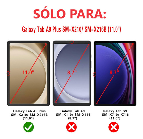 Mica Vidrio + Lapiz Táctil R Samsung Tab A9 Plus 11 Sm-x210