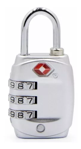  TSA Lock - Candado de seguridad con combinación de 3 dígitos  para maleta, bolsa de equipaje, candado con bloqueo de código (azul - 4  unidades) : Herramientas y Mejoras del Hogar