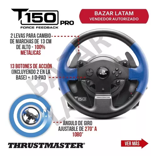 Volante de Carrera Thrustmaster T150 Retour de Force Racing Wheel + Pedal  PS3/PS4