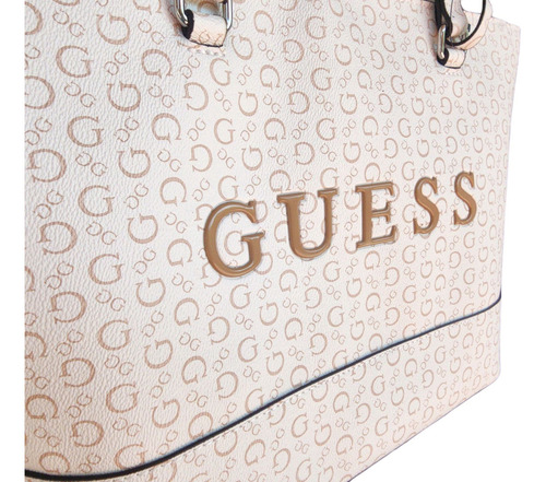 Bolsa Tote Guess Artemis Sa891722 Color Blanco