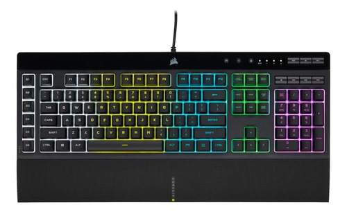 Teclado Corsair K55 Rgb Pro Español Negro Usb