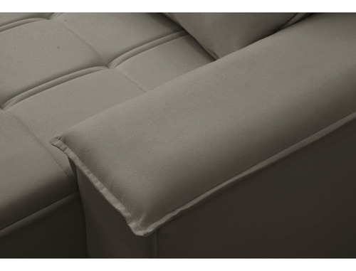 Sofá Retrátil E Reclinável 4 Lugares 250cm Com Porta