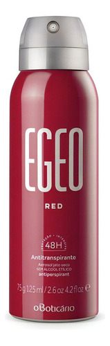 Antitranspirante em spray O Boticário Egeo Red Red floriental orientada 75 g