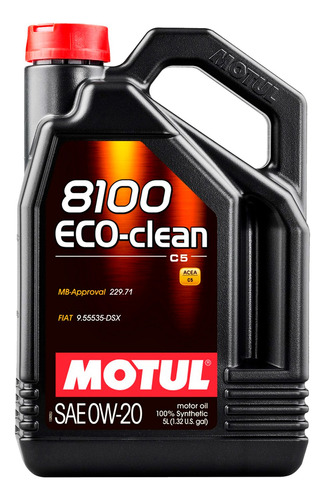 Aceite Motul 8100 Eco-clean 0w20 Por 4 Unidades 5l