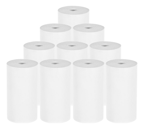 Rollo De Papel Térmico 57*25 Mm 10pcs Impresora Tiquetes Caj